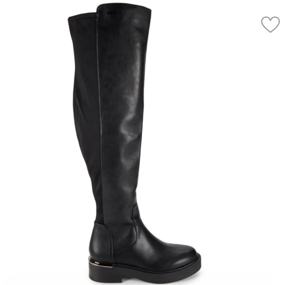 🌸DKNY🌸 Winsloe Platform Over The Knee Boots In Black Size: 5M